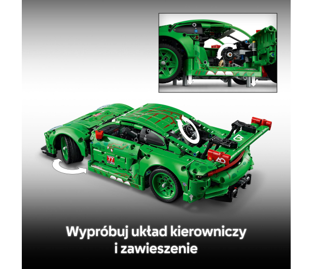 LEGO TECHNIC 42224 Samochód porsche 911 gt3 r rexy ao racing - 1473451 - zdjęcie 5